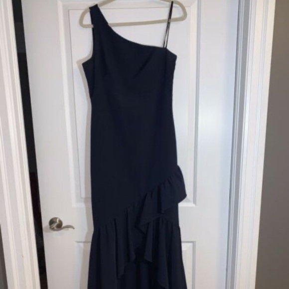Vine Camuto One-Shoulder High/Low Formal Dress - Picture 1 of 5